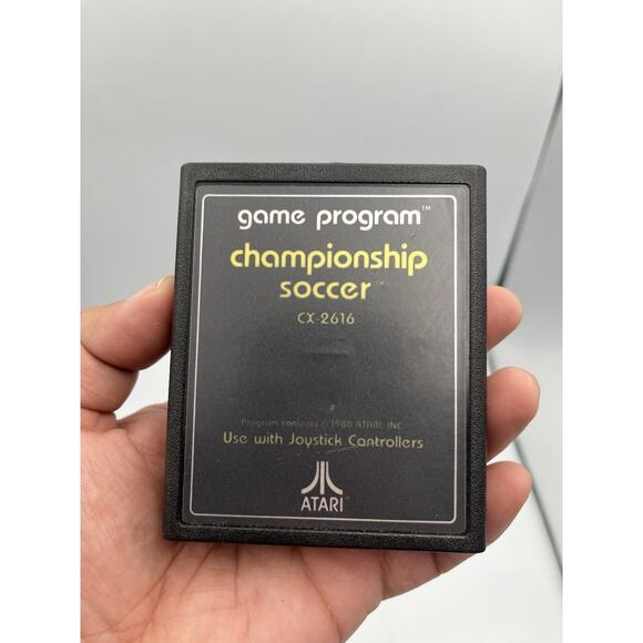 Atari 2600 Championship Soccer Text Label Game Tested - Picture 1 of 4
